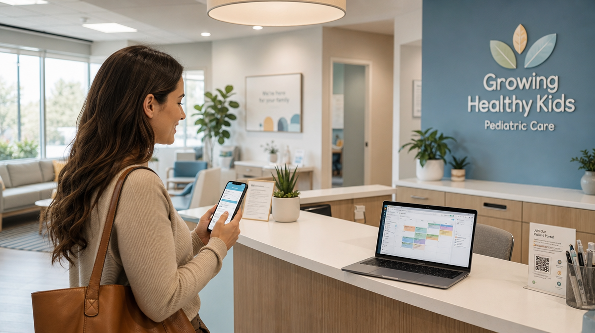 parent choosing a pediatrician online